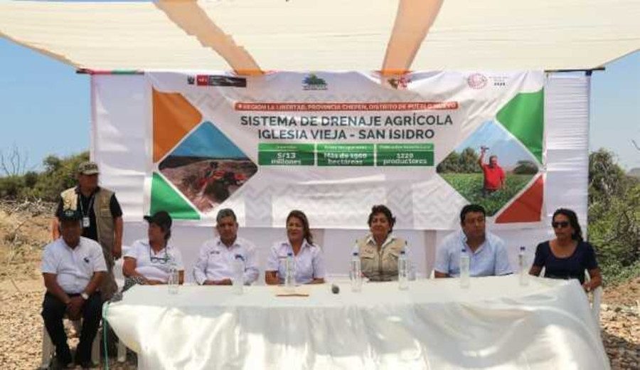 Inauguración de Sistema de Drenaje Agrícola impulsa la agricultura en La Libertad