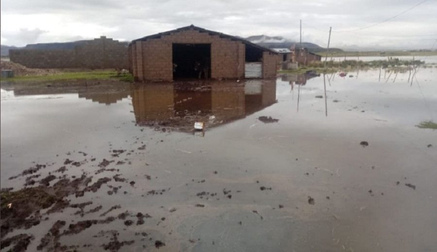Río Vilque se desborda y daña 10 viviendas, cultivos y camino rural en provincia de Puno