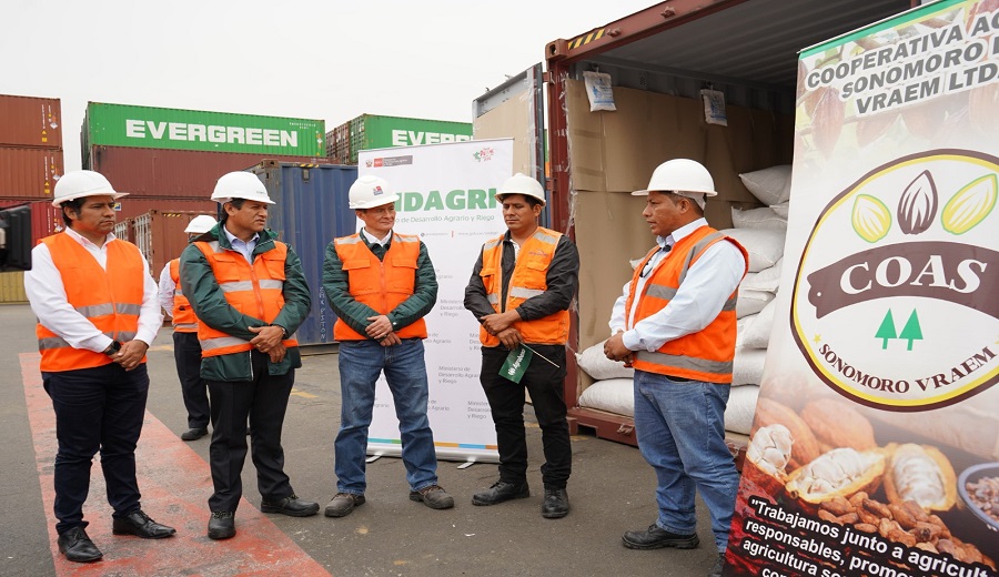 Gobierno brindó créditos y articulación comercial para que productores de Pangoa logren exportación de cacao orgánico