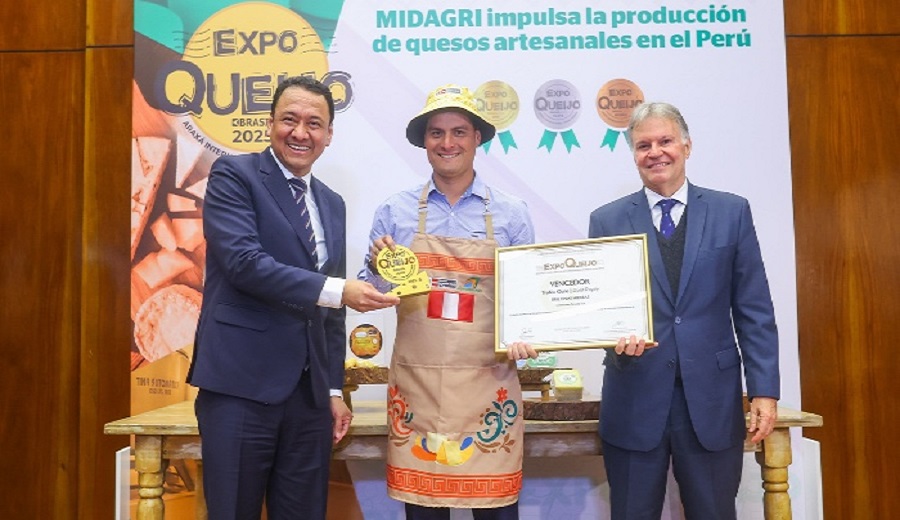 Gobierno distingue a productores de queso artesanal que ganaron el medallero en Concurso Internacional ExpoQueijo 2025