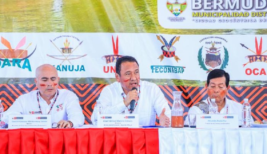 Gobierno fortalece el desarrollo del sector agrario en Selva Central para beneficio de pueblos indígenas u originarios
