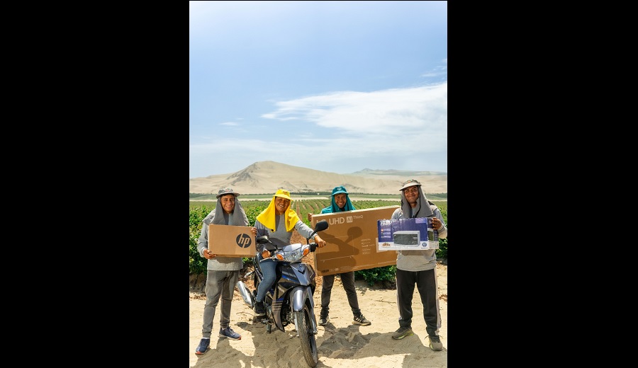 Hortifrut Perú benefició a trabajadores del agro con más de 166,000 canjes de productos a través de Club de Campeones