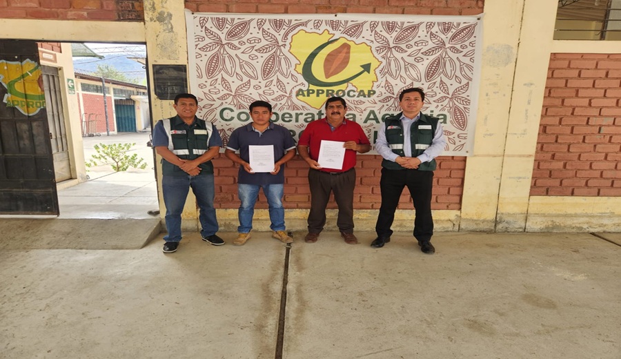 Cooperativa agraria APPROCAP LTDA firmó acuerdo con MIDAGRI para geolocalizar parcelas de cacao en Piura