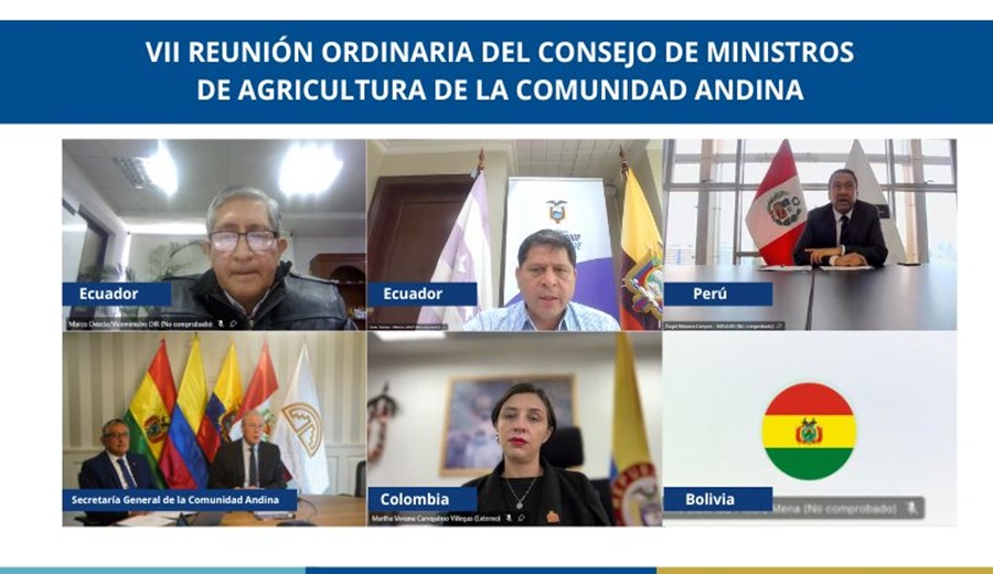 Ministros de Agricultura de la Comunidad Andina acuerdan fortalecer los sistemas agroalimentarios y fomentar el desarrollo agropecuario 
