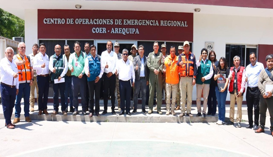 MIDAGRI despliega equipo técnico y coordina acciones de emergencia en Arequipa por lluvias