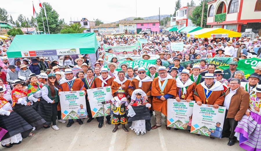Gobierno destina más de USD 35 millones para mejorar acceso y uso del agua en Junín, en beneficio de la agricultura familiar