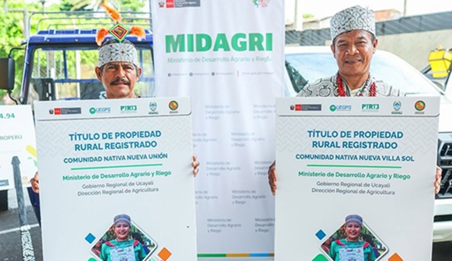 MIDAGRI impulsa titulación, acceso al agua para riego y recuperación forestal en favor de productores de Ucayali
