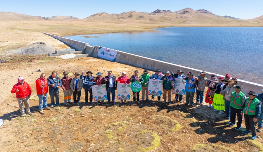 Moquegua Gobierno asegura más de 700 mil m³ de agua con 30 qochas para el agro altoandino