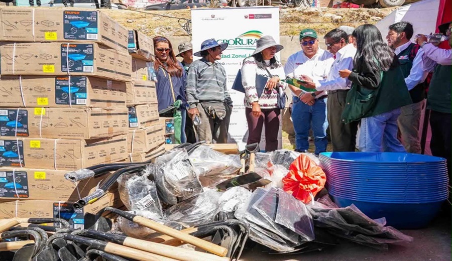 Junín: MIDAGRI entrega herramientas agrícolas para reactivar el campo tras el sismo