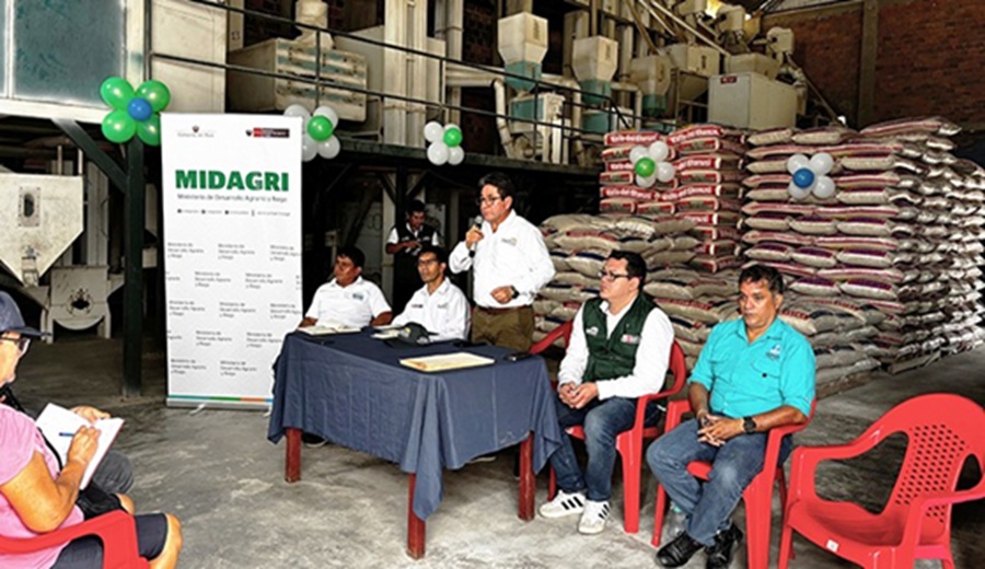 MIDAGRI concreta primera compra de arroz y cumple compromiso con pequeños productores de Loreto
