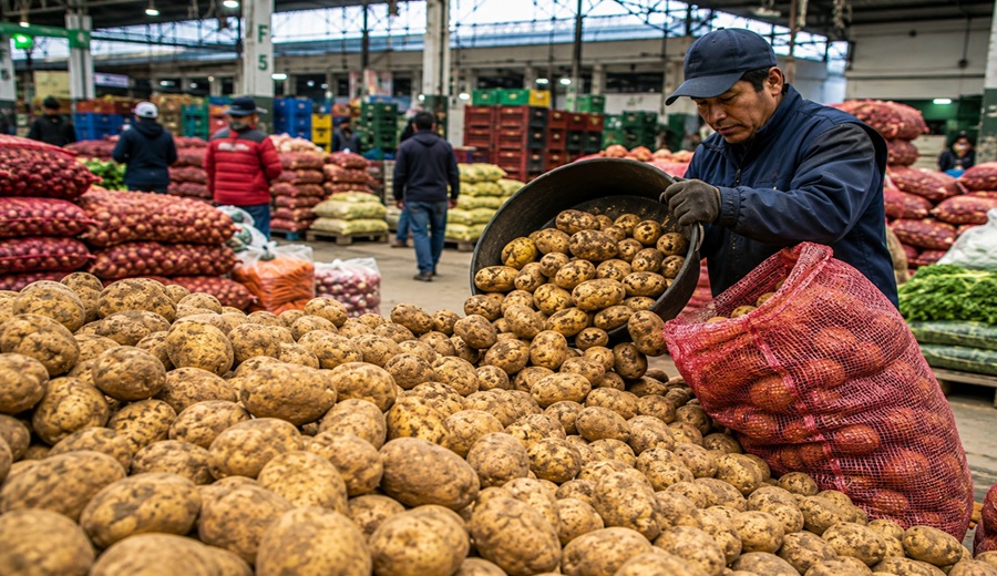 MIDAGRI: hoy se registra un mayor abastecimiento de papa en los mercados mayoristas de Lima