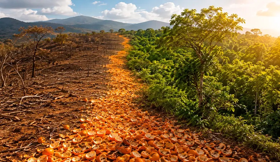 Un terreno árido de Costa Rica fue cubierto con 12.000 toneladas de cáscaras de naranja:16 años después sorprendió a científicos