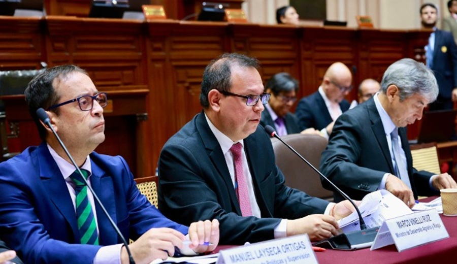 Ministro Vinelli presupuesto 2027 asignado al sector Agrario y Riego asciende a USD 3,341.6 millones